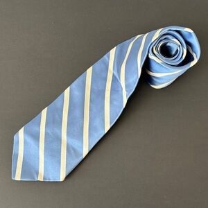 Tommy Hilfiger blue and Cream Striped Men's Tie